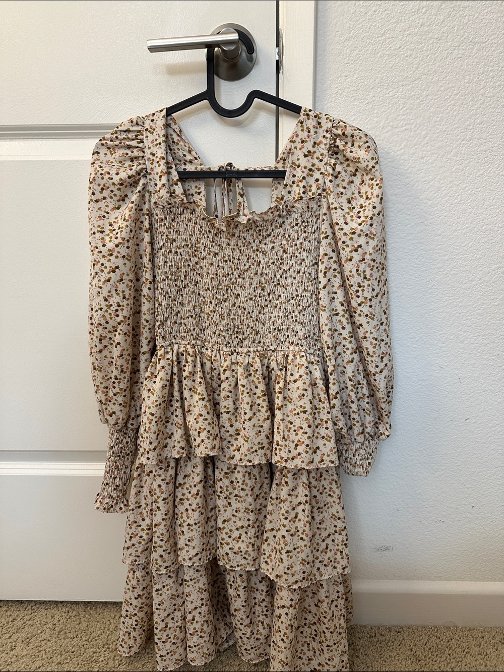 Printed floral mini dress size Small